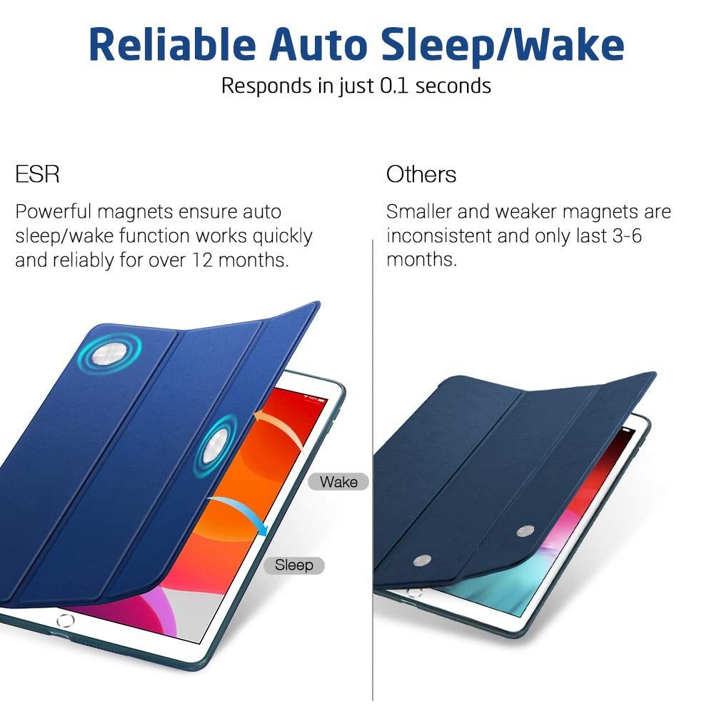 Bao da dành cho iPad Gen 7 10.2 2019 ESR Rebound Slim Smart Case_ Hàng Nhập Khẩu
