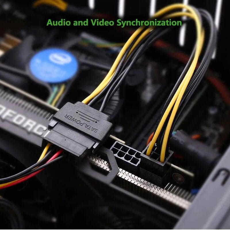 Ugreen UG1063510635TK 20CM cáp nguồn SATA 15 chân ra 6 chân - HÀNG CHÍNH HÃNG
