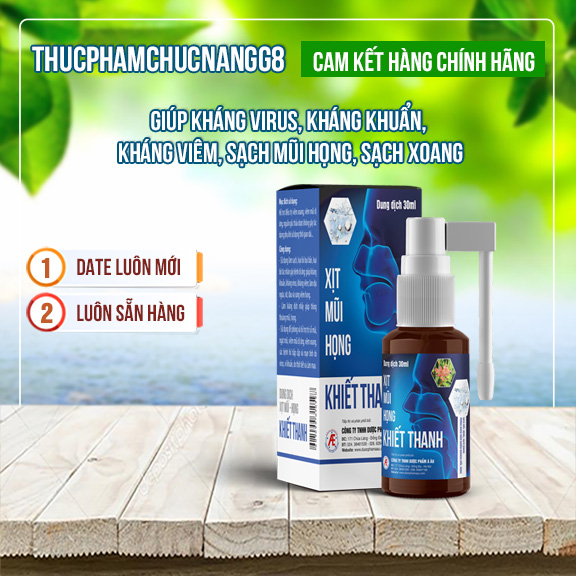 Xịt Mũi Họng Á Âu Khiết Thanh 