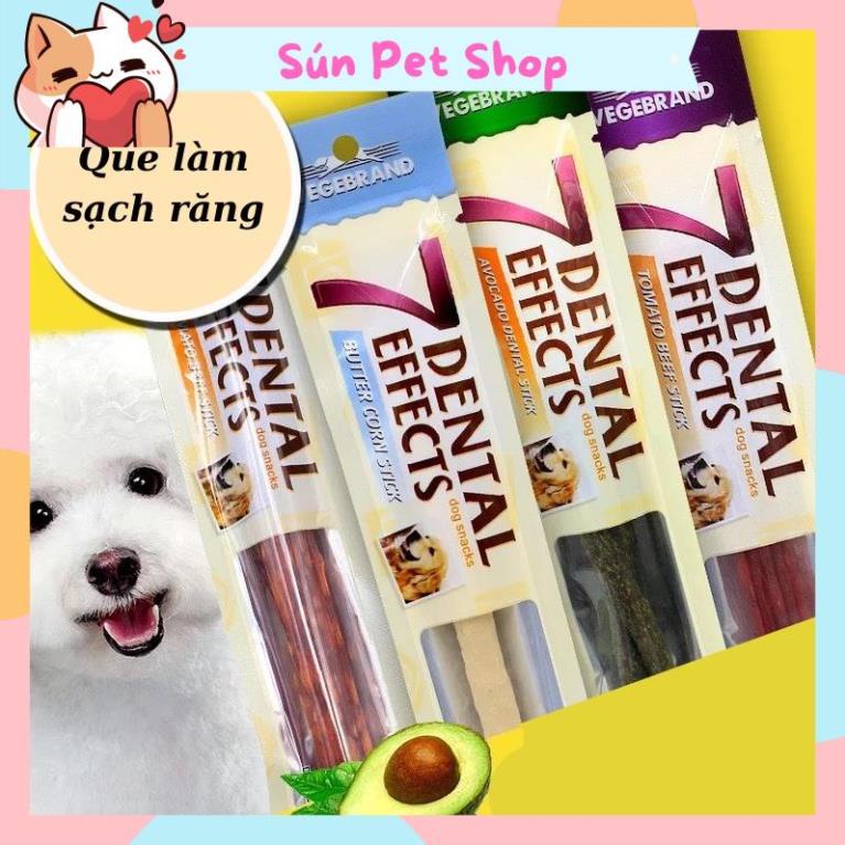 Que gặm làm sạch răng thơm miệng cho chó mèo 7 Dental Effects (Thanh snack cho thú cưng)