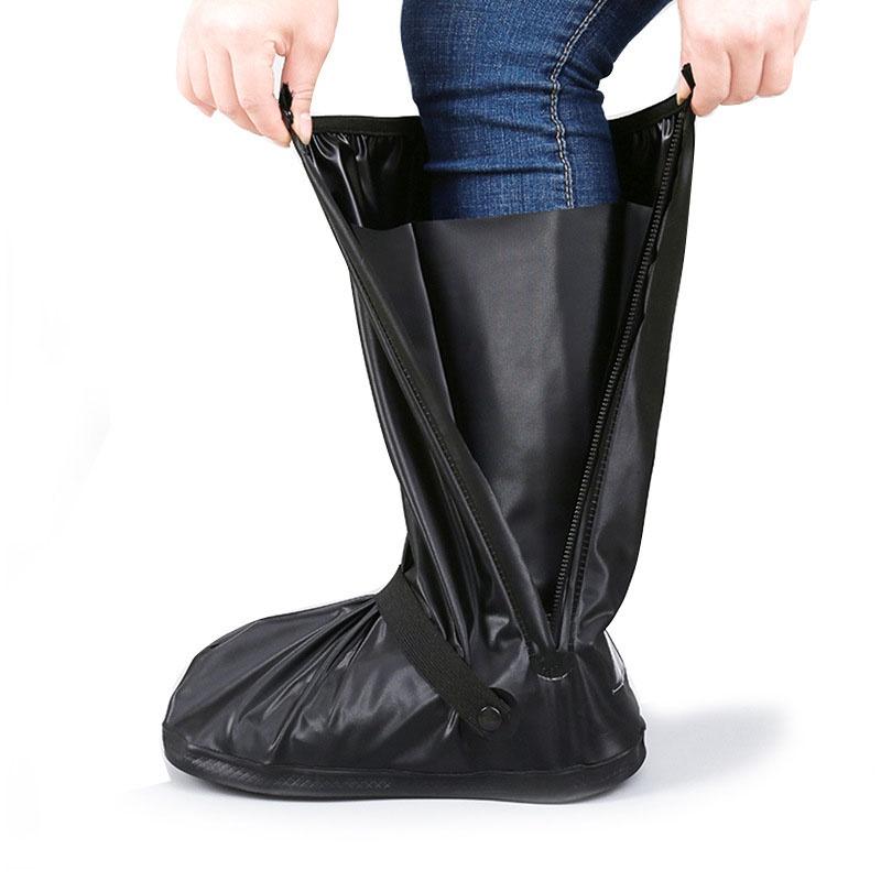 High Tube Thicking Waterproof Shoes Boots Cover Waterproof Reusable Motorcycle Cycling Bike Boot Rain Shoes Cover for Men Women