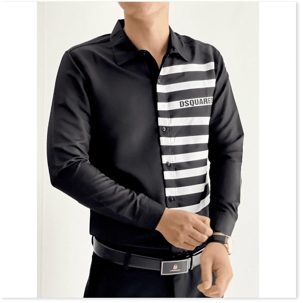 SƠ MI NAM KẺ SỌC 2 MÀU