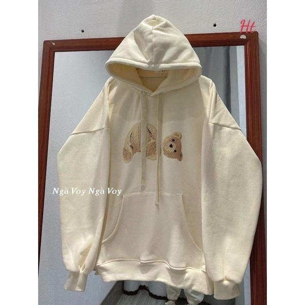 Áo hoodie Cotton gấu rơi đầu H2A