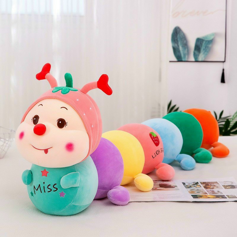 Gấu bông sâu 7 màu size 1m - 1m3 cao cấp mềm mịn