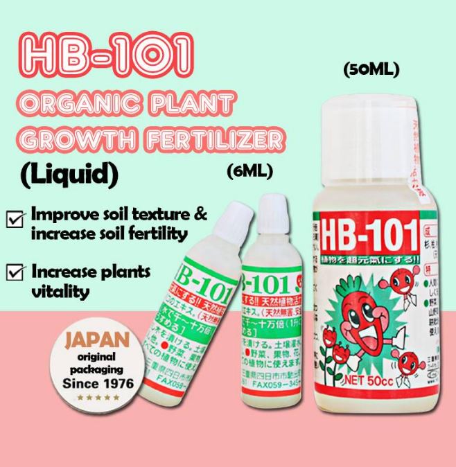 Siêu phẩm tăng trưởng Sinh học HB-101 Nhật Bản 6cc (1 lọ) Ra rễ mạnh, phục hồi cây suy yếu, hậu vị ngọt trái