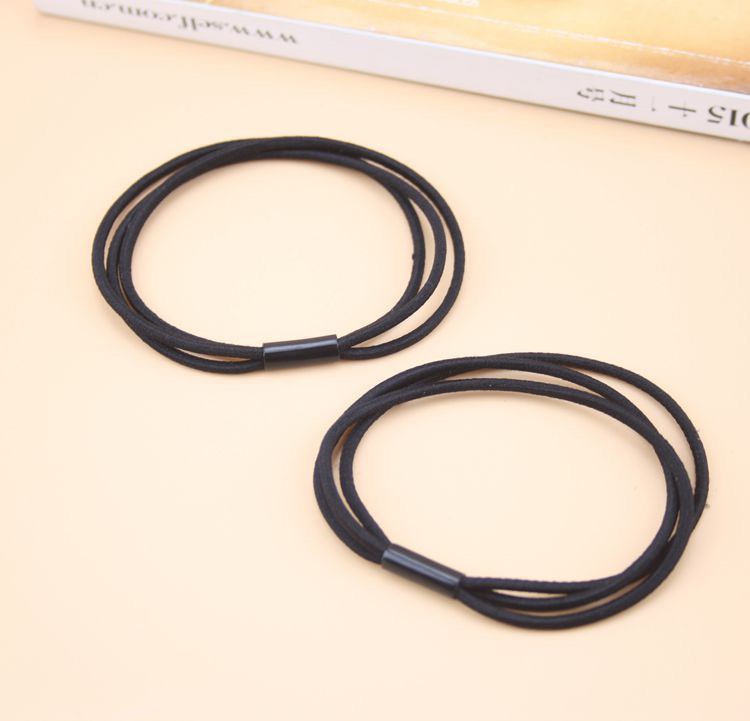 Combo 5 Dây Chun Buộc Tóc, Thun Cột Tóc Mảnh 3 Vòng Màu Sắc Nhã Nhặn SC23