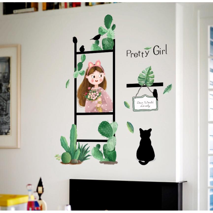 Decal trang trí tường - 4 khung tranh khách ibox chọn mẫu