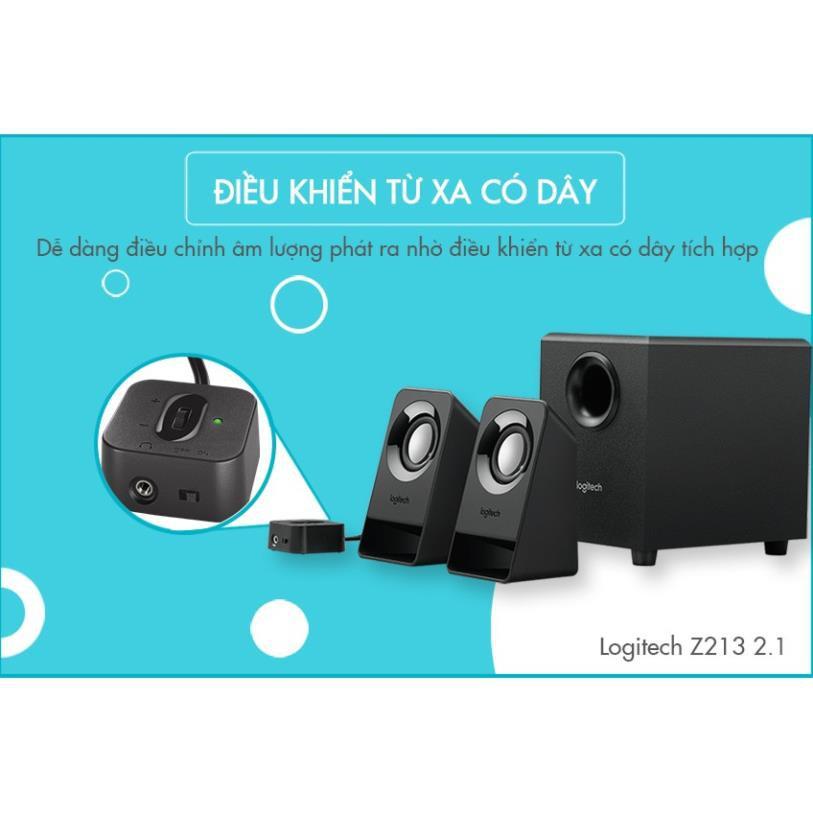 Loa vi tính Logitech Z213 Compact Speakers 2.1 - Hàng chính hãng