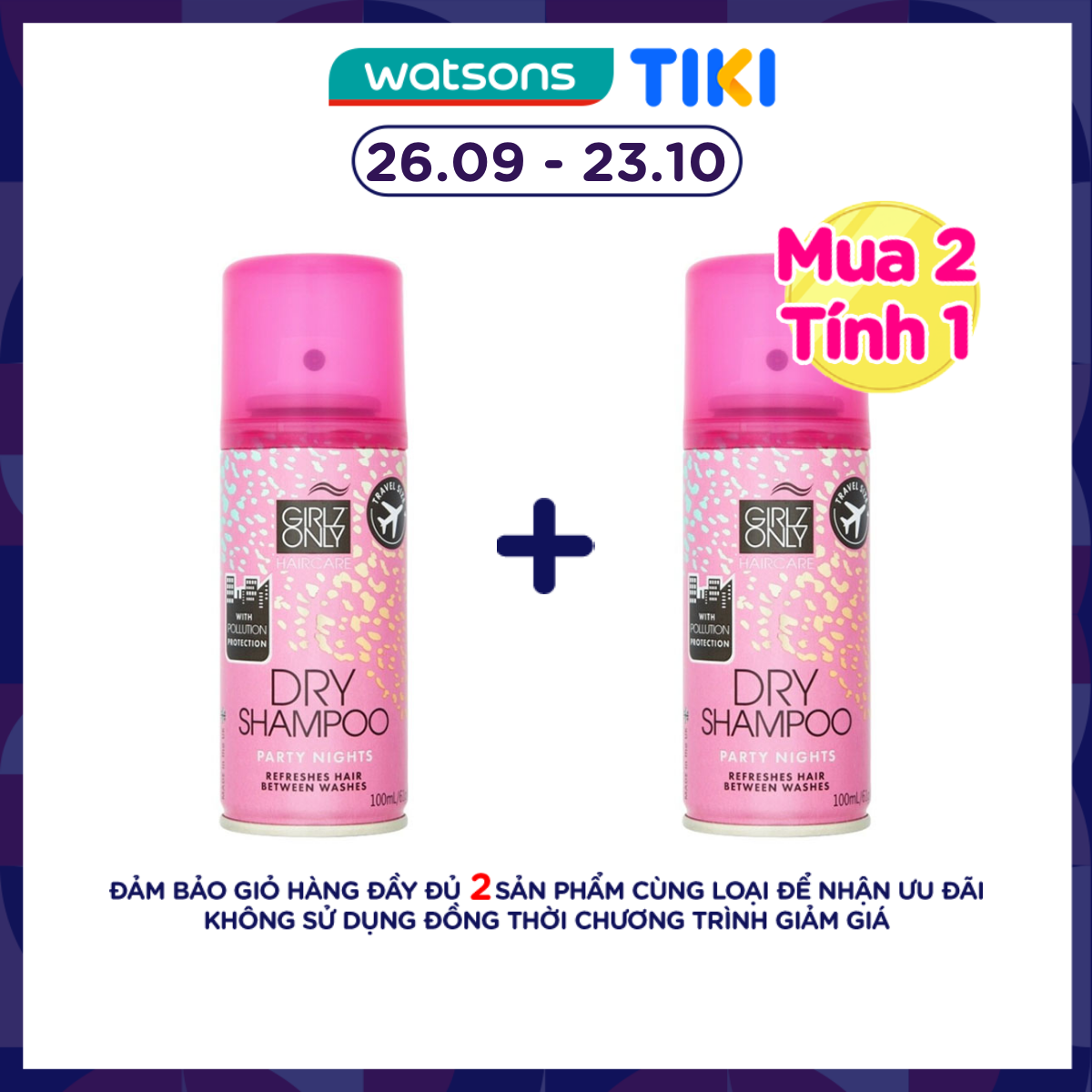 Dầu Gội Khô Girlz Only Party Nights 100ml