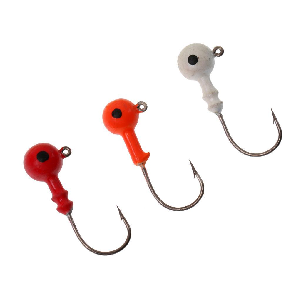 Fishing Lures Set Jig Head Hooks Frog Shrimp Leader Maggot Soft Hard Baits