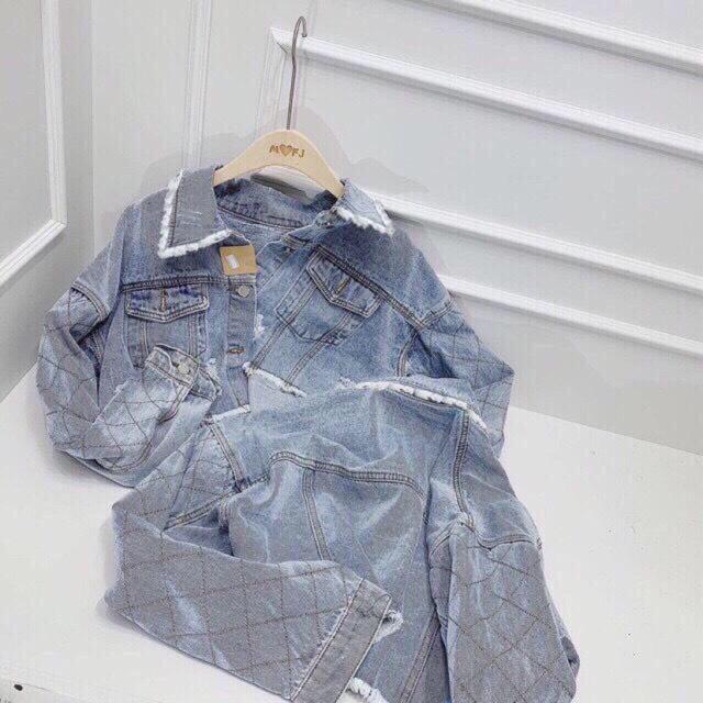 Áo khoác jeans cao cấp form lửng siêu chất