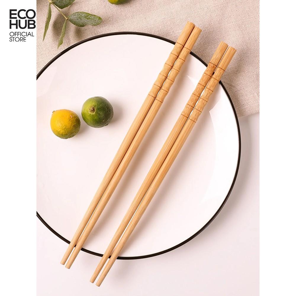 Bộ 10 đôi đũa tre tự nhiên 24cm (Bamboo Chopsticks)| EH069