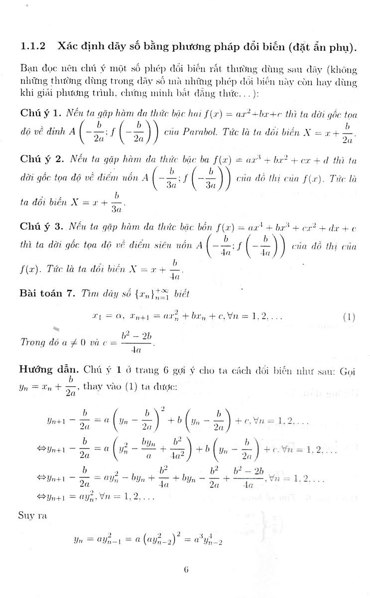 Bồi Dưỡng Học Sinh Giỏi - Chuyên Khảo Dãy Số