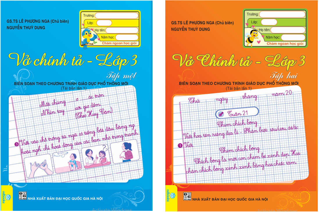 Sách - Combo 2 cuốn Vở Chính Tả Lớp 3 - ndbooks