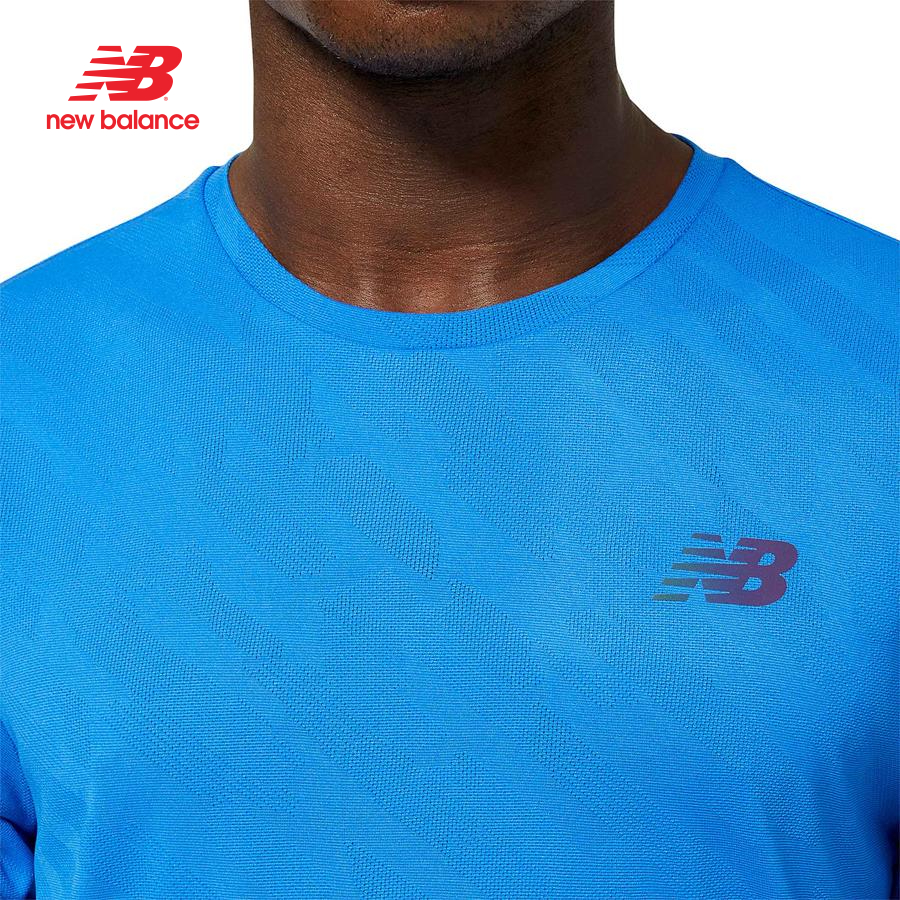 Áo thun thể thao nam New Balance RUNNING T-SHIRT M COBALT - MT23281CO (form quốc tế)