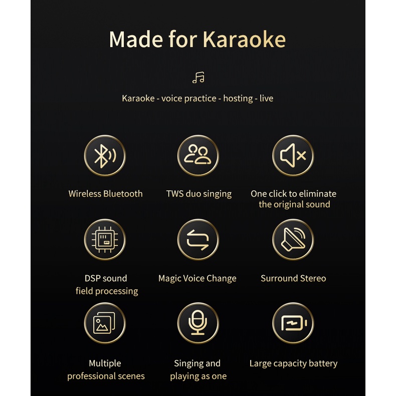 Micro Karaoke Bluetooth Cao Cấp Mitsunal 600 Tích Hợp Loa Bass Không Dây, Thiết kế giảm tiếng ồn tự động ba lớp, khôi phục âm thanh thực, trải nghiệm đẳng cấp karaoke, Hỗ Trợ Thẻ Nhớ, Cổng 3.5, Cổng sạc Type-C- Hàng Chính Hãng