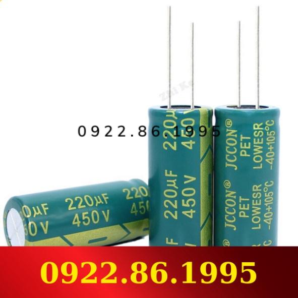 1 Chiếc Tụ Điện Nhôm Esr Thấp 450 V 220 Uf 18*40 Mm Tụ Điện 220 Uf 450 V Tần Số Cao 20% hàng mới về