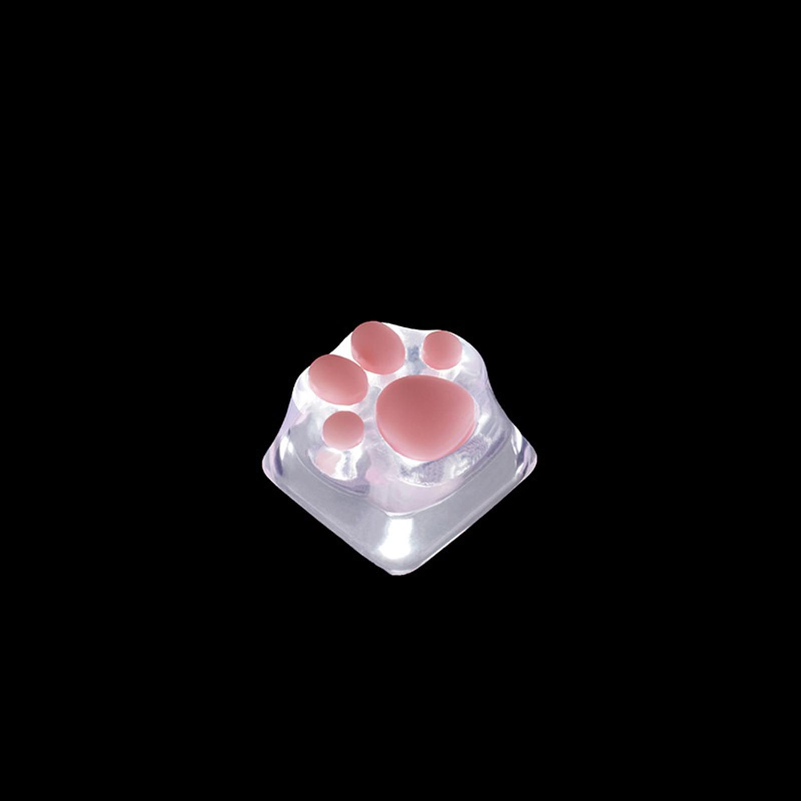 Transparent Gaming Key Caps Cat Paw Keycaps Machinery Keyboard keycaps Base