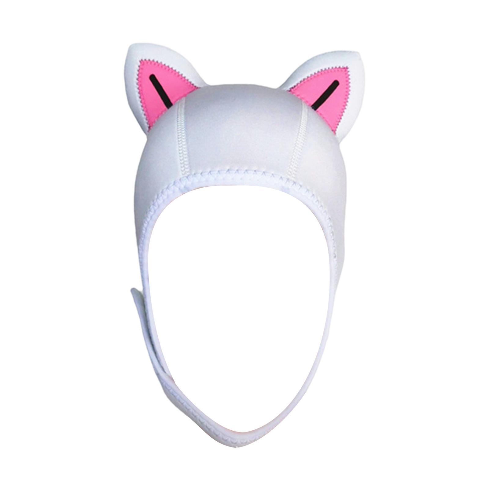 Scuba Diving Hood Surfing Hood 3mm Neoprene Cute Wetsuit Hood Cap Headgear Swimming Hat Surfing Hat for Girls Boys Women Winter
