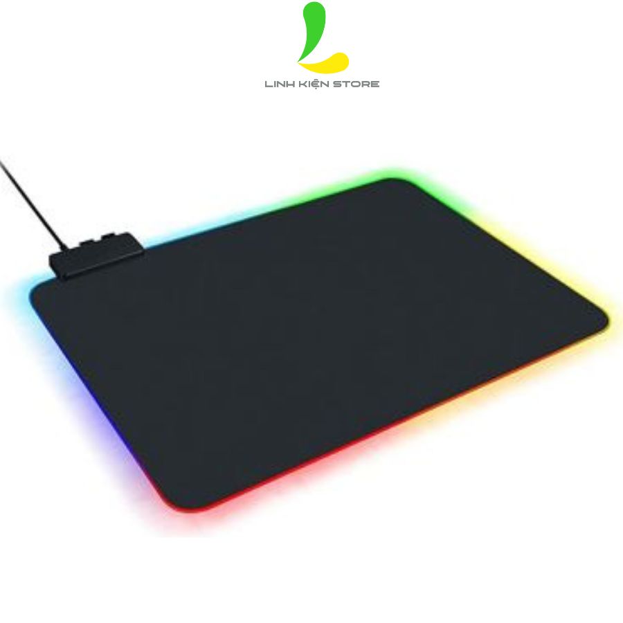 Lót chuột gaming có đèn RGB - Luminous mouse pad kích thước 250x350 phù hợp mọi loại thiết bị chuột