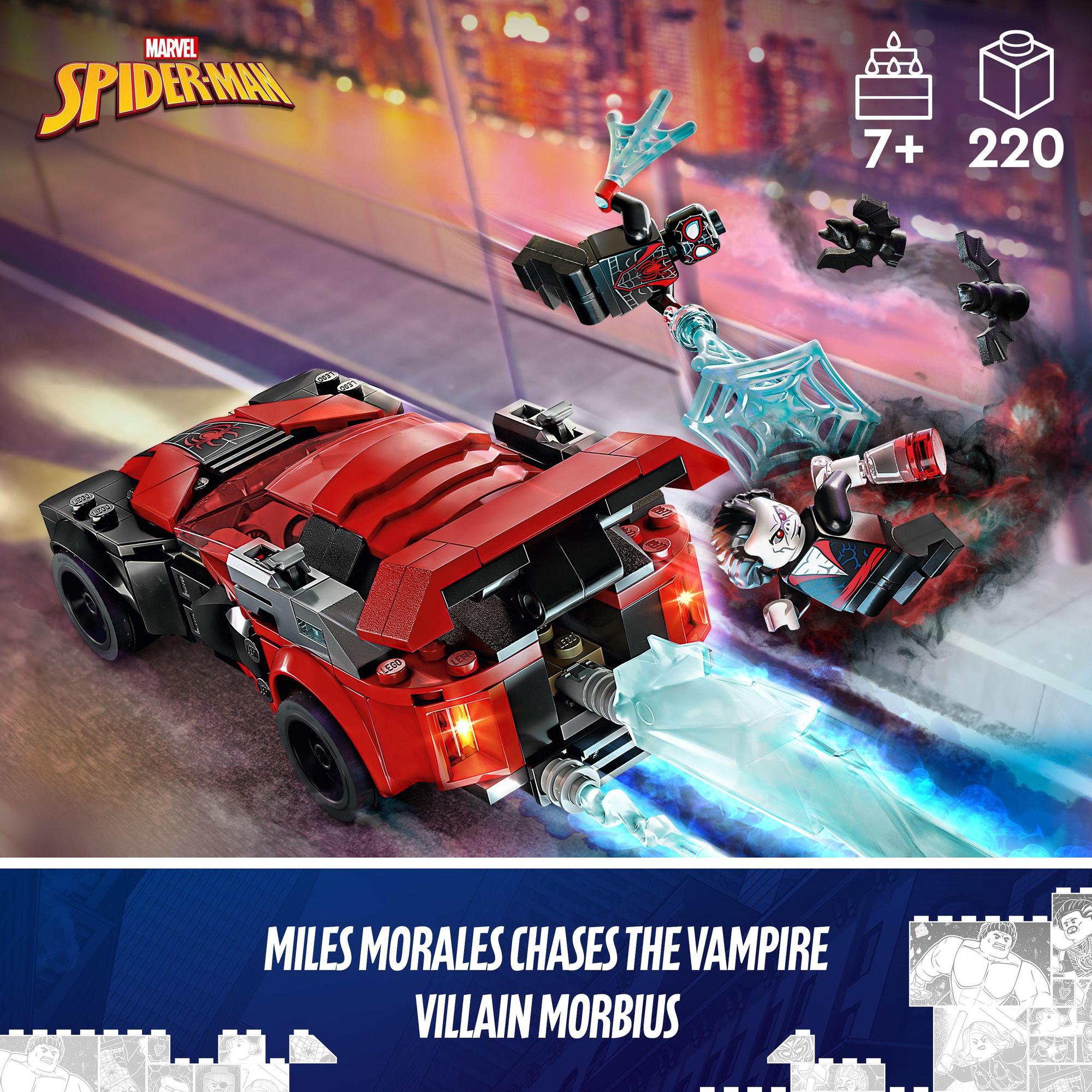 LEGO Superheores 76244 Siêu Xe Của Miles Morales (220 Chi Tiết)