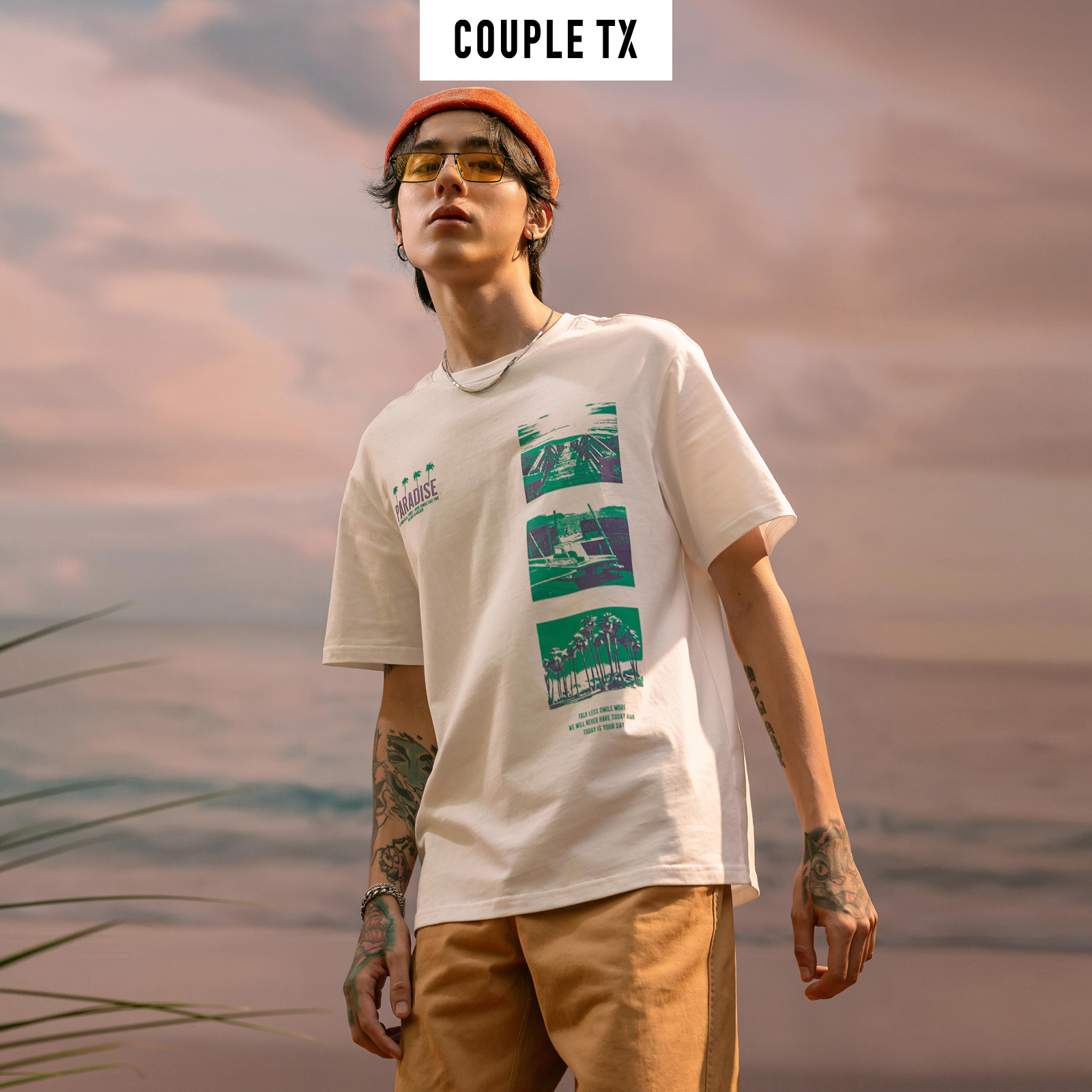 Áo Thun Nam Nữ 100% Cotton In Khung Ảnh Couple TX TS 142
