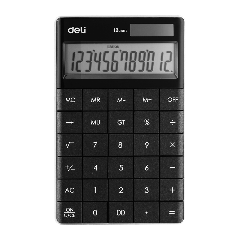 Máy tính TOUCH nhiều màu Deli 1589 Modern Calculator 12-Digit Giao màu ngẫu nhiên