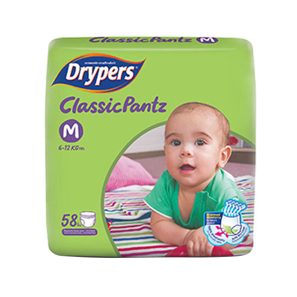 Tã quần trẻ em Drypers Classicpantz M 58 miếng (6 - 12kg)