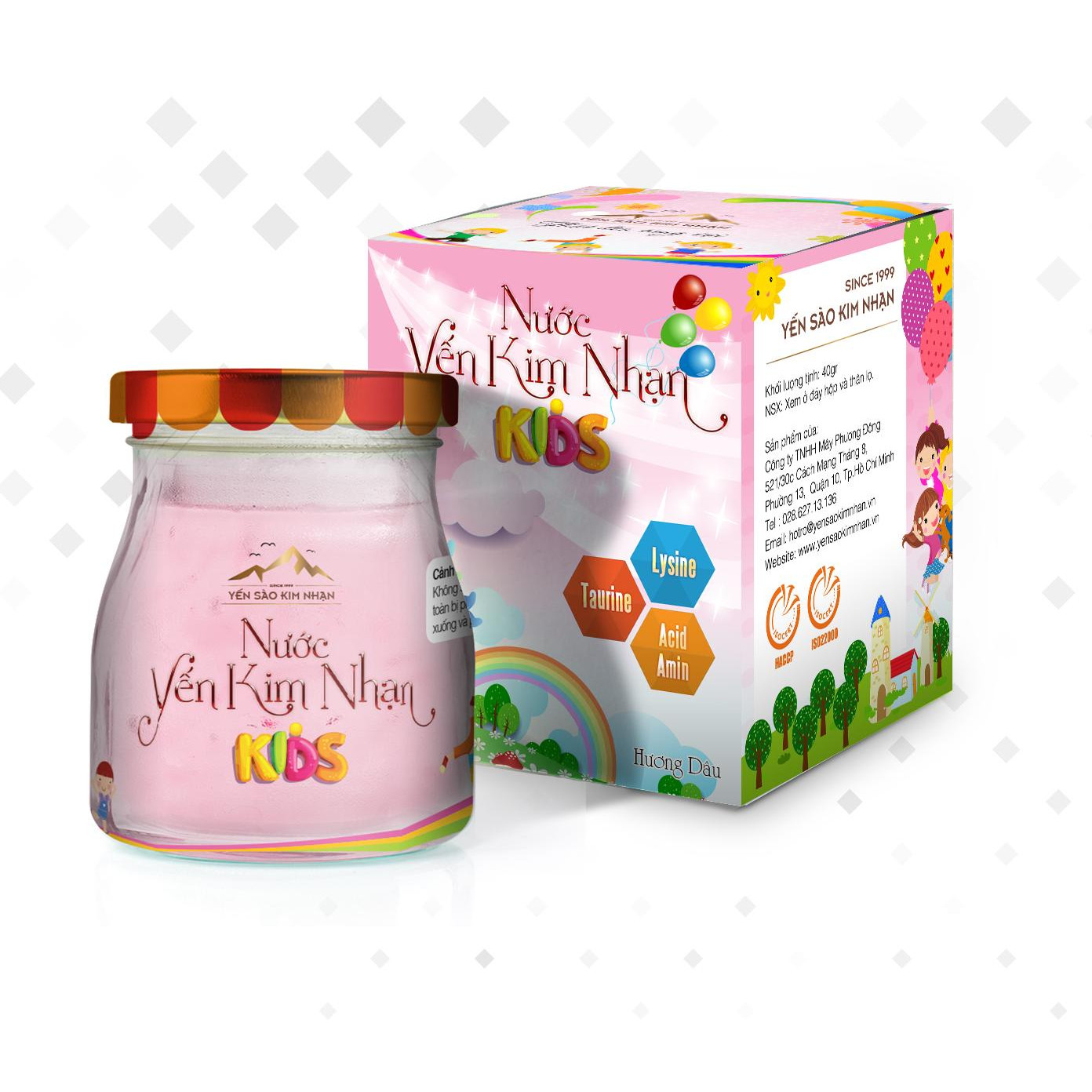 Nước Yến Kim Nhạn Kids Hương Dâu (40g/lọ)