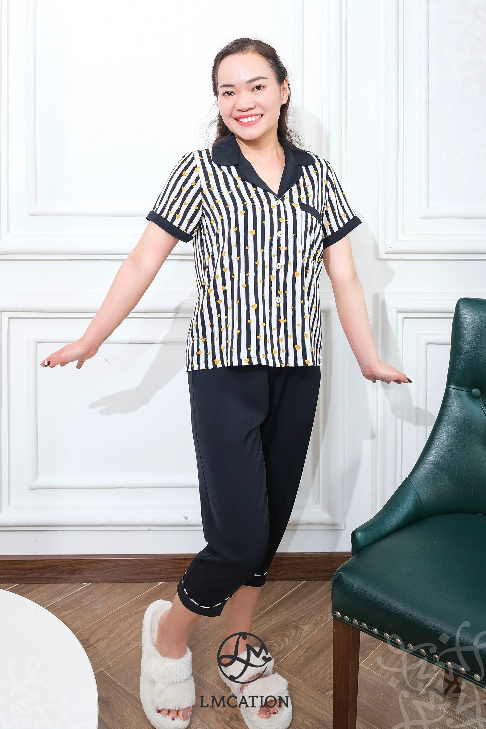 Bộ đồ Pijama LMcation Lia -  Sọc đen