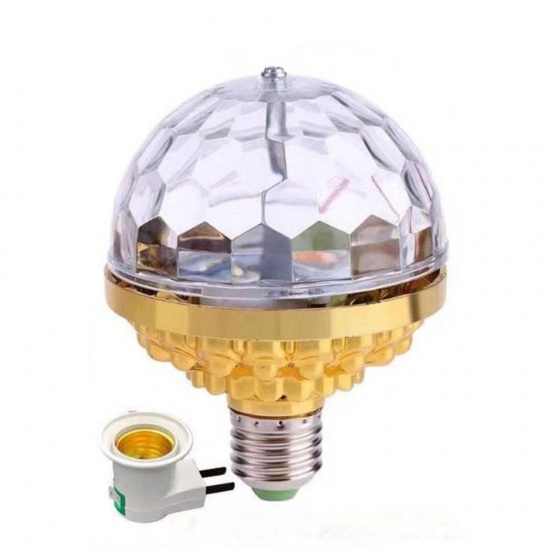 Đèn LED Trang Trí Xoay 360 Pha Lê 7 Màu