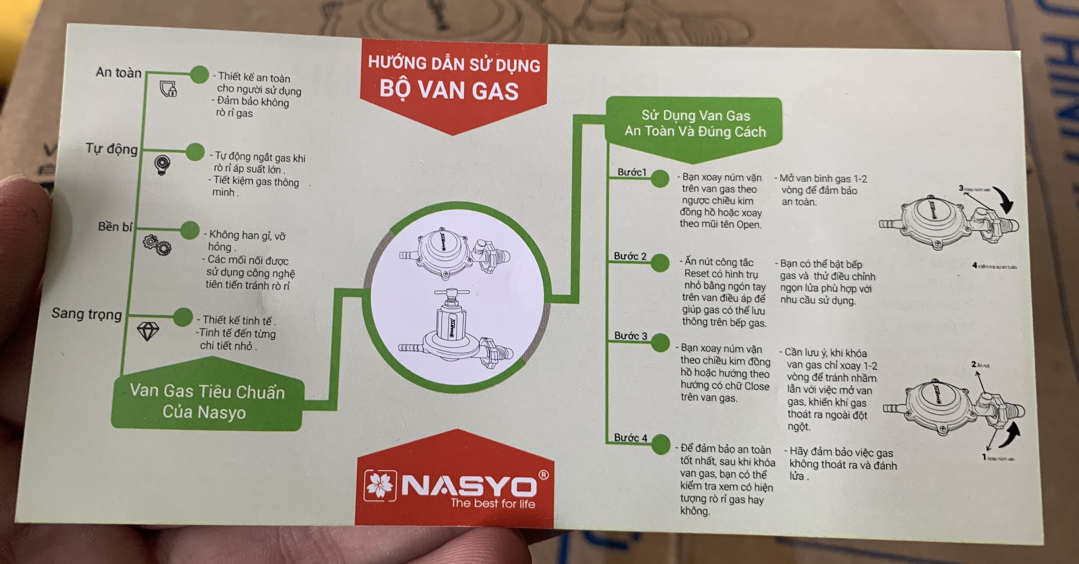 Van Điều Áp Gas An Toàn Tự Động NASYO NS - V16 Tiêu chuẩn Công nghệ Nhật Bản