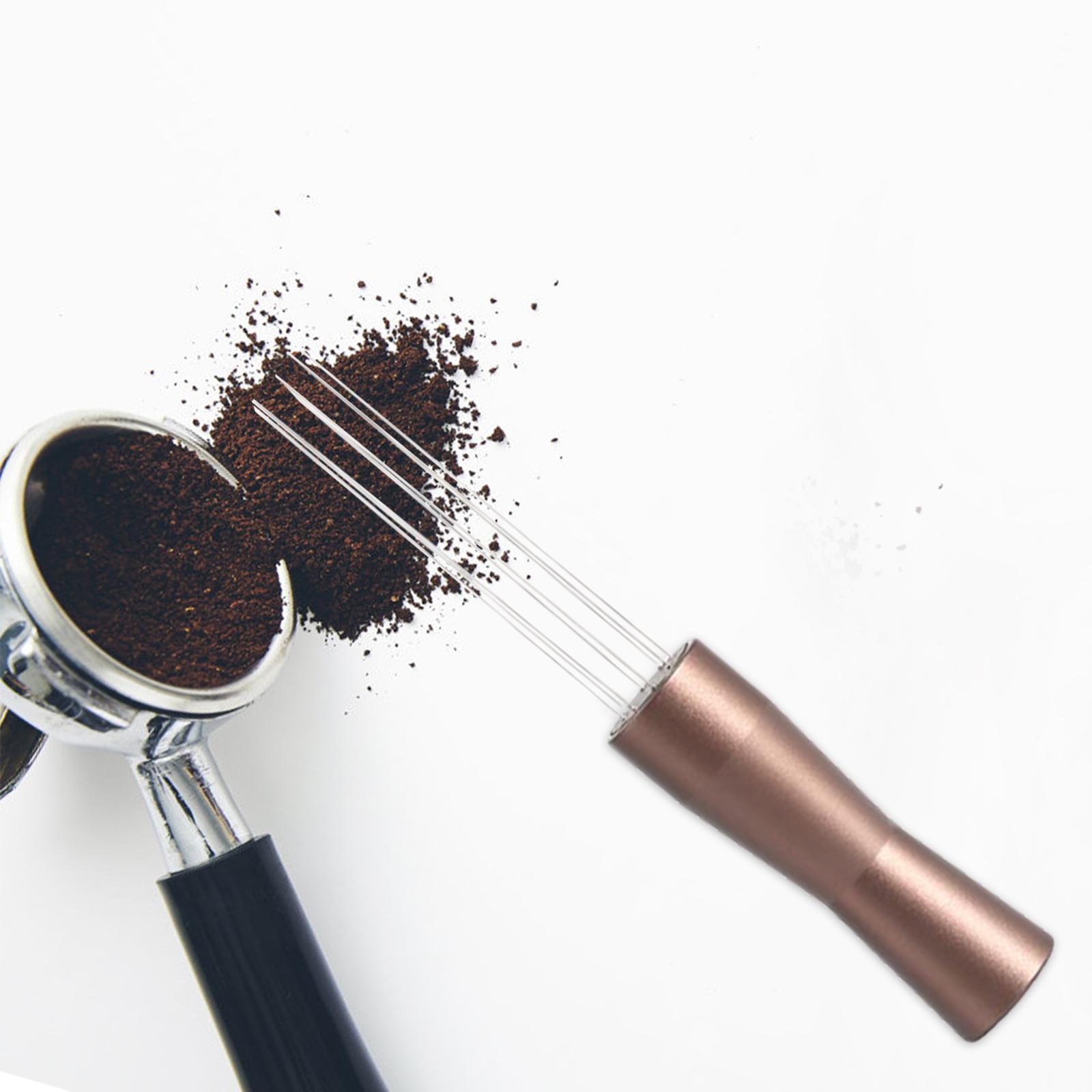 2pcs Needle Coffee Tamper Distributor Espresso Hand Stirrer for Cafe Barista