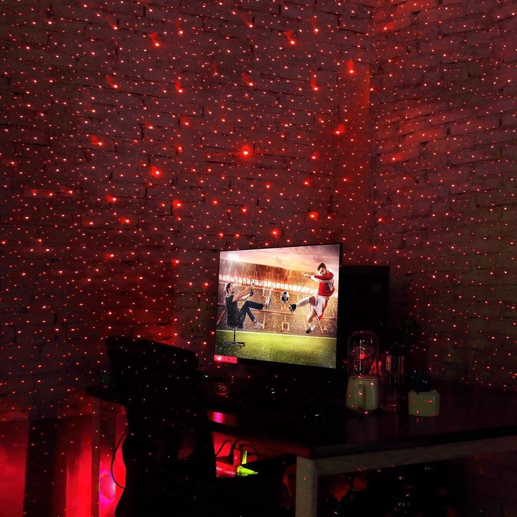 Đèn LED Tạo Hiệu Ứng Bầu Trời Đầy Sao Màu Galaxy Có Thể Điều Chỉnh Trang Trí Trần Xe Hơi