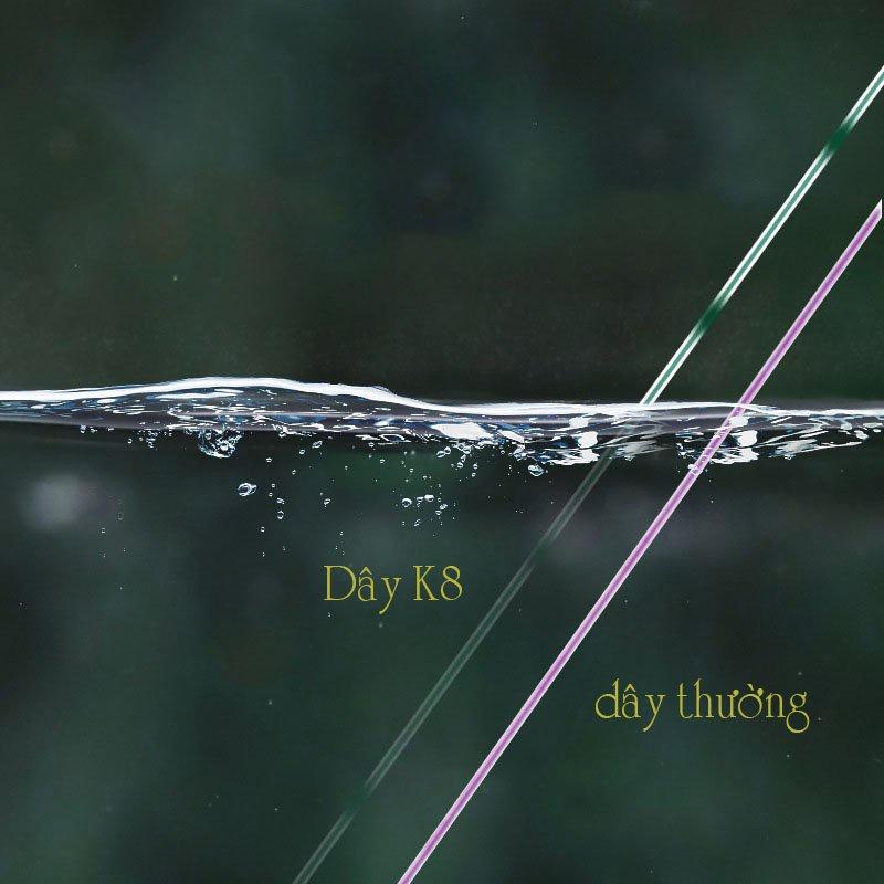 Bộ dây trục câu đơn câu đài buộc sẵn đủ kích cỡ, trục săn hàng K8