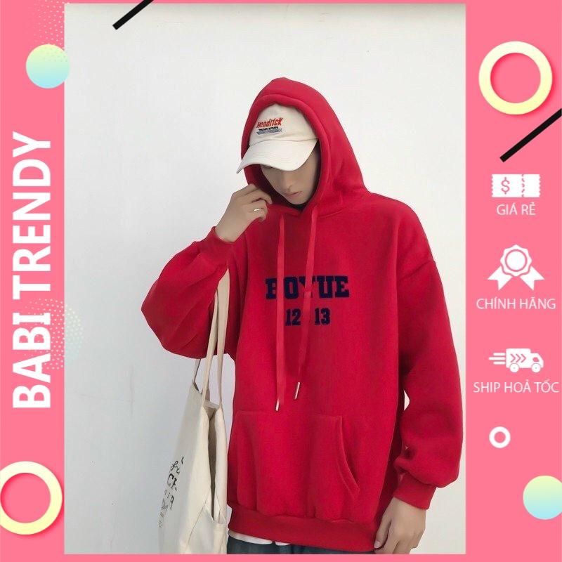Áo hoodie nam nữ áo khoác Boyne unisex nỉ phong cách ovesize siêu đẹp Form Rộng – ST17 - babitrendy