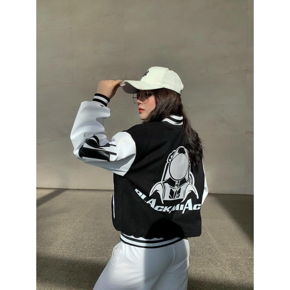 Áo Khoác Bomber Jackets Dù 2 Lớp BLACK MIACK Form Rộng Nam Nữ Unisex Ulzzang KUN