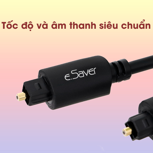 Cáp Optical PVC 1.8m eSaver DS633-WB Đen - Hàng chính hãng