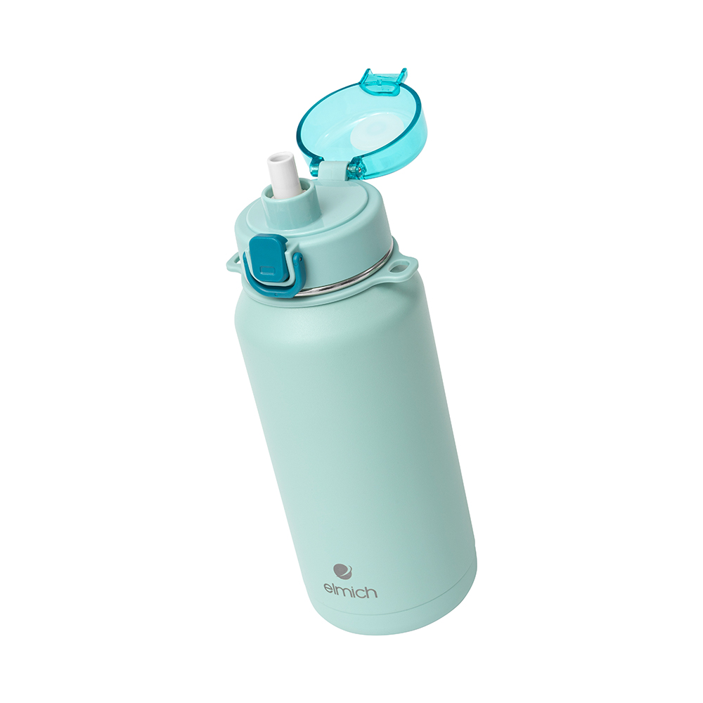 Bình Giữ Nhiệt Inox 316 Elmich EL0916 1.1L, Hàng Chính Hãng, Kèm Dây Đeo Và Ống Hút - JoyMall