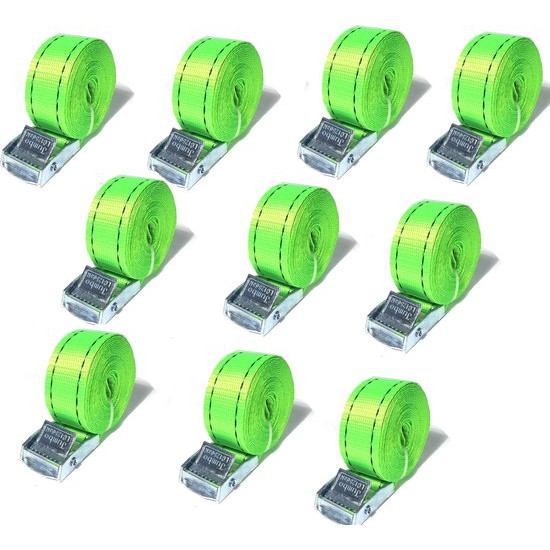 Combo 10 dây chằng hàng khóa cambuckle EHT200300 25mm x 3m, tải 250 ký, không móc