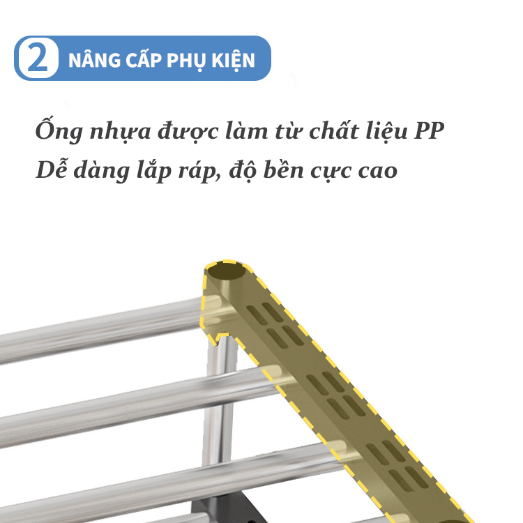 KỆ ĐỂ GIÀY DÉP INOX ĐA NĂNG KEDEP, tháo rời linh hoạt, siêu bền siêu chắc, chứa được nhiều giày dép, gắp gọn được, vận chuyển dễ dàng, mạ kẽm cứng cáp