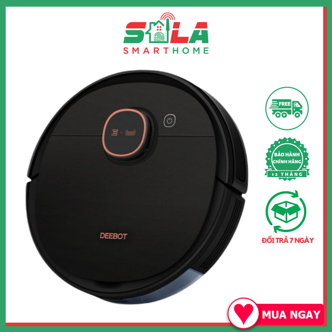 Robot hút bụi lau nhà Ecovacs Deebot T5 Max (DX65) , Vừa hút vừa lau Pin khủng Phiên bản mới 2021