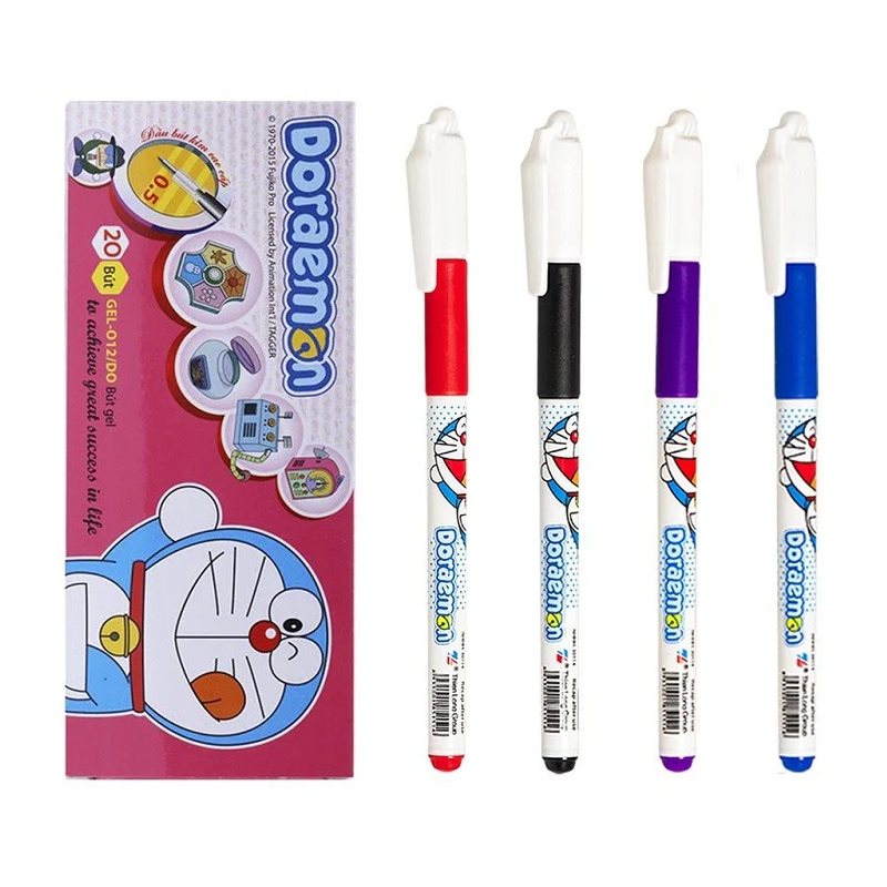 Hộp 20 bút Gel TL Doraemon GEL-012/DO ngòi 0.5mm - Mực tím