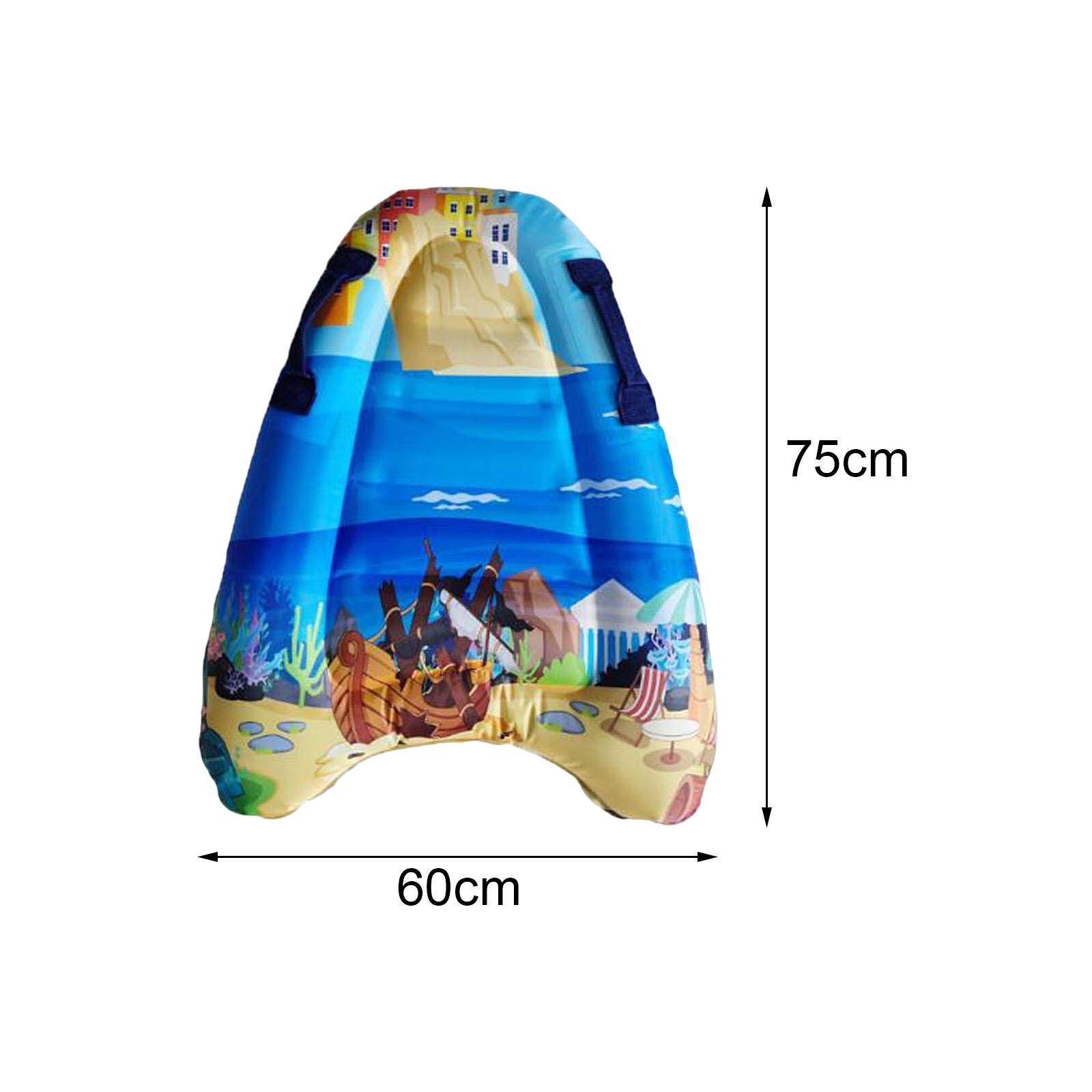 Inflatable Body Board, Kickboard for Water Entertainment Travel Slip Slide Raft Child Beginner