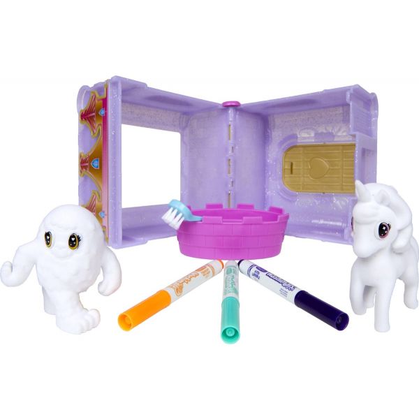 Đồ chơi CRAYOLA Bộ đồ chơi trang trí thú cưng - Lâu đài Unicorn và quái vật 747357