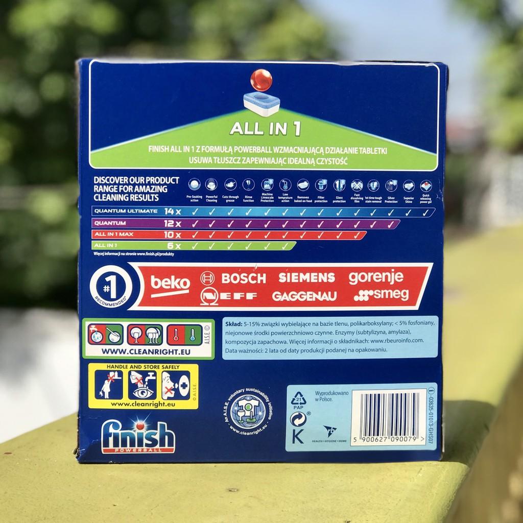 Viên rửa chén Finish All in one 50 viên