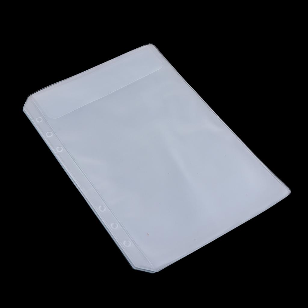 10 Binder Pocket 6 Holes Notebook Binder Loose Leaf Bag Collection Bags