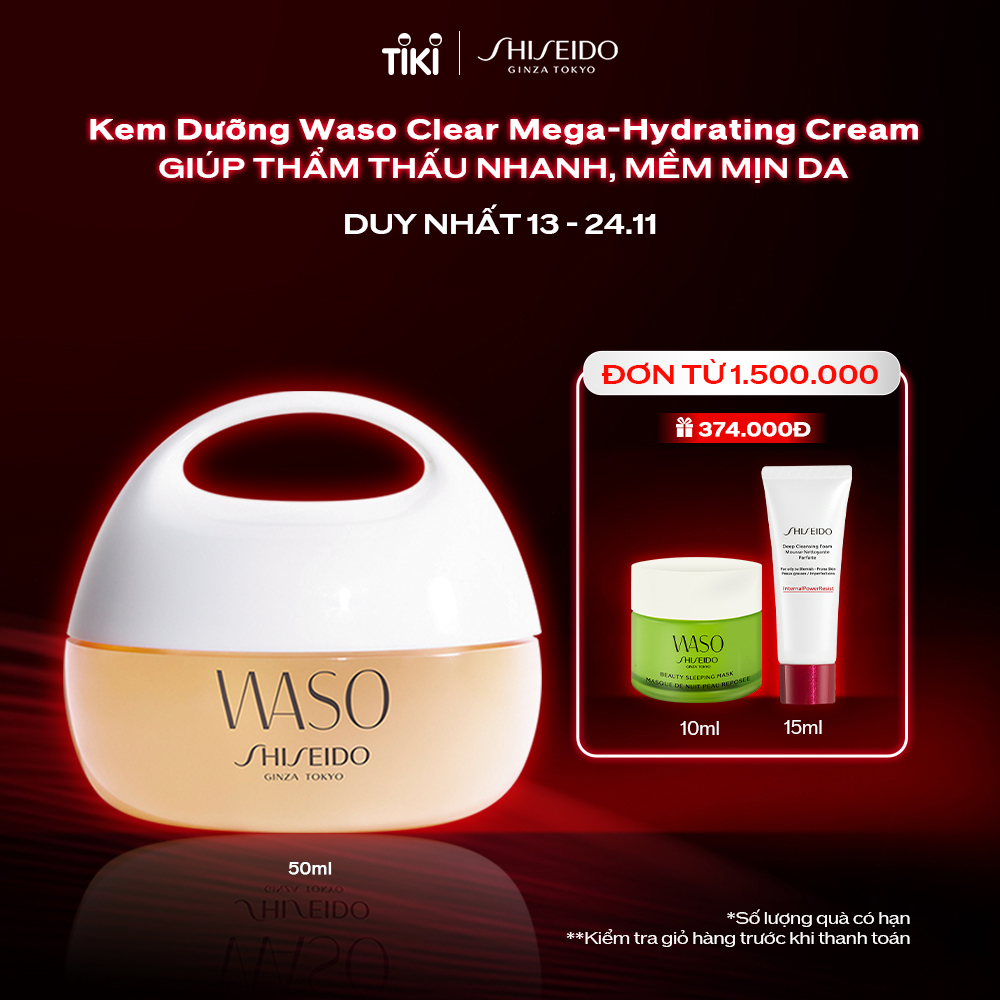 Kem Dưỡng Da Shiseido Waso Clear Mega-Hydrating Cream (50ml) - 13958