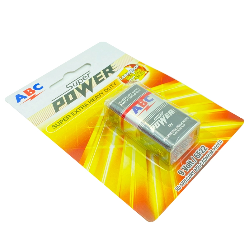 Vỉ 1 Pin ABC Super Power 9V (SH-9Volt 1B)