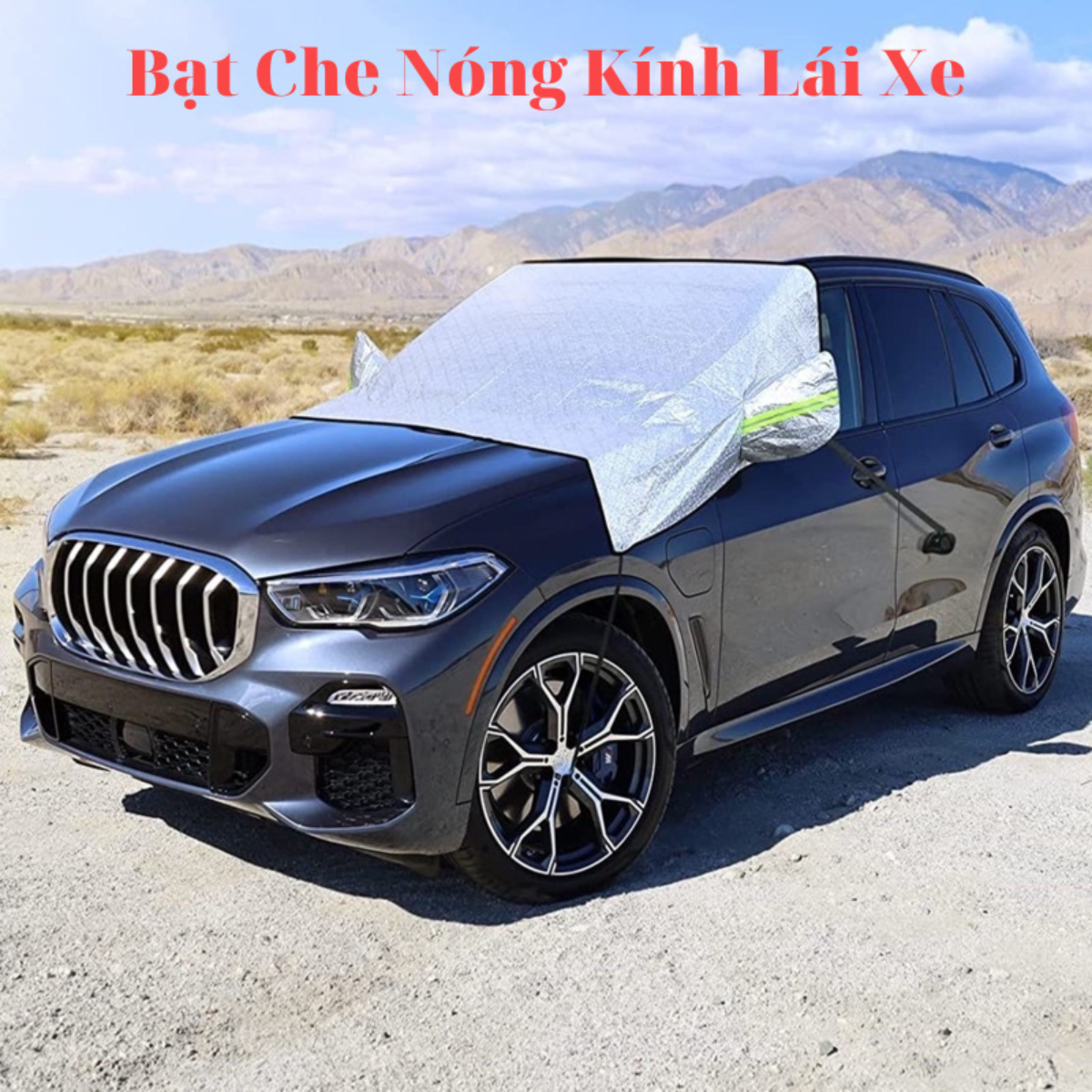 Bạt che nắng kính lái ô tô 4 lớp tráng bạc cách nhiệt chống tia uv bảo vệ nội thất ô tô hiệu quả